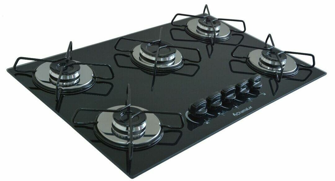 Anafe Classic 5 hornallas Negro