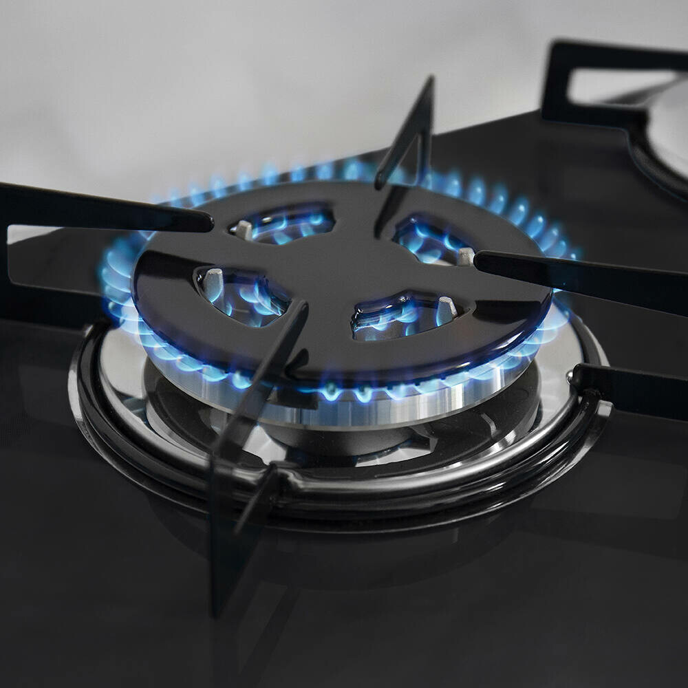 Anafe Premium 5 hornallas Negro Triple Llama 4