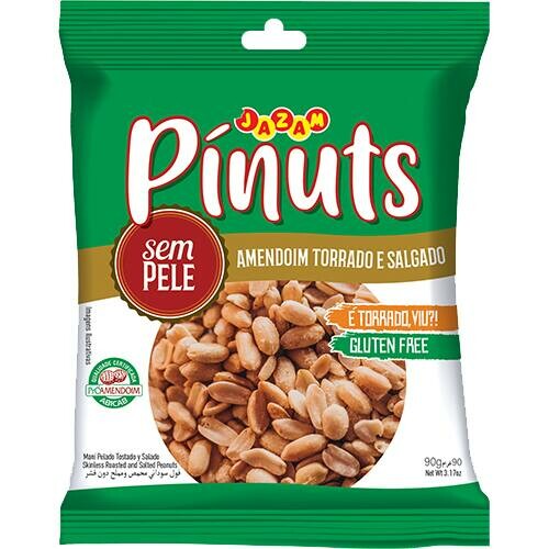 AMENDOIM TORRADO SALGADO 90G PINUTS JAZAM