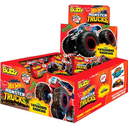 CHICLE BUZZY HOT WHEELS TUTTI FRUTTI 400G