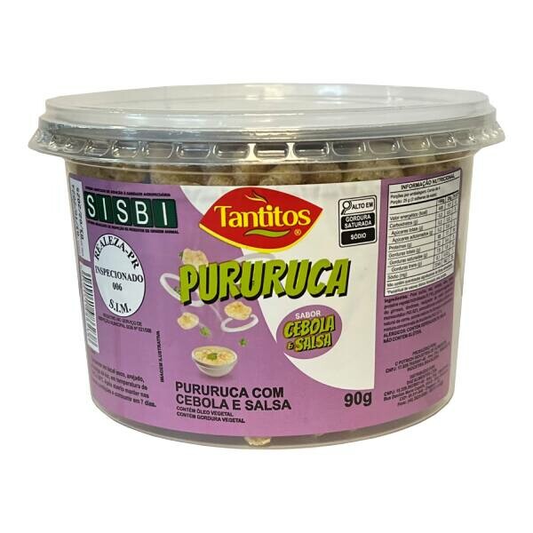 PURURUCA TANTITOS 90G CEBOLA E SALSA