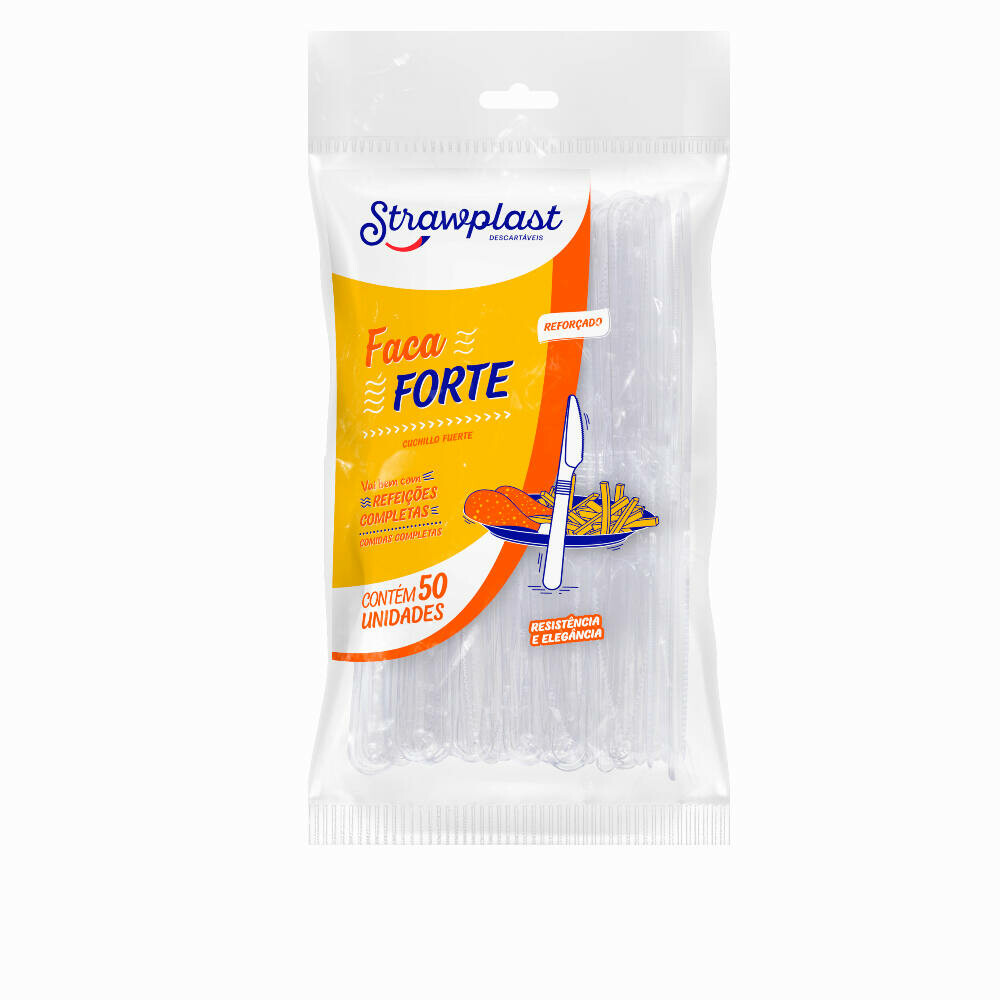 PCT. C/50 FACA FORTE CRISTAL