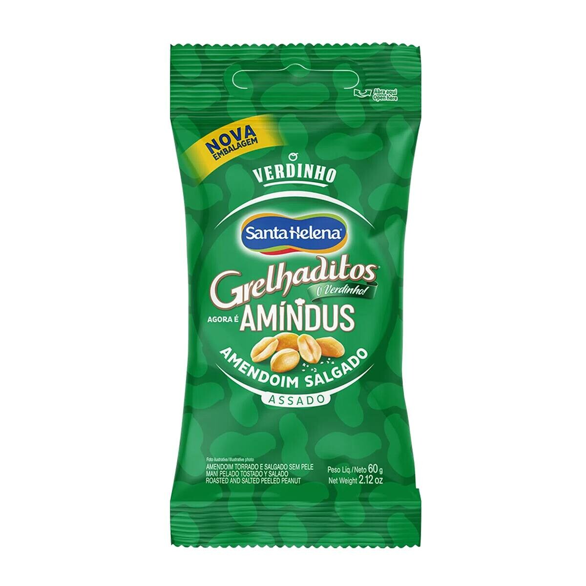 AMINDUS SALGADO (GRELHADITOS) 60G SANTA HELENA