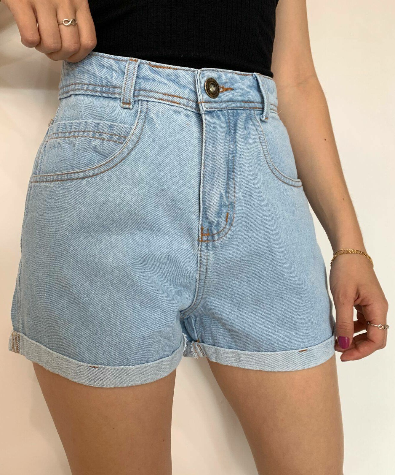 cute mom jean shorts