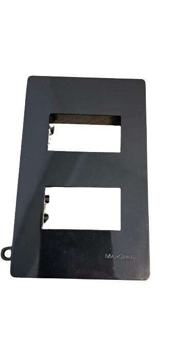 PLACA 4X2 2 POSTO C/ SUPORTE PRETA MARG. INFINITI REF: 18363