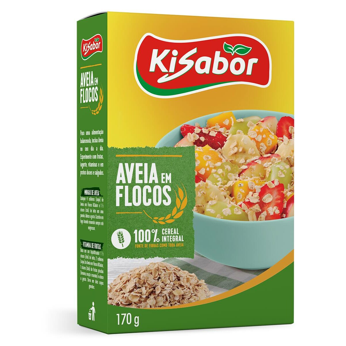 AVEIA EM FLOCOS 170G KISABOR