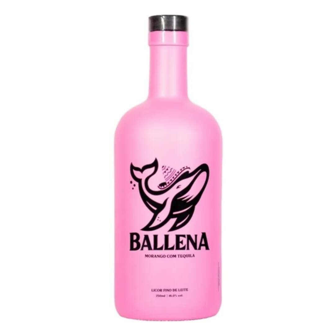 LICOR BALLENA CREME DE MORANGO COM TEQUILA 750 ML