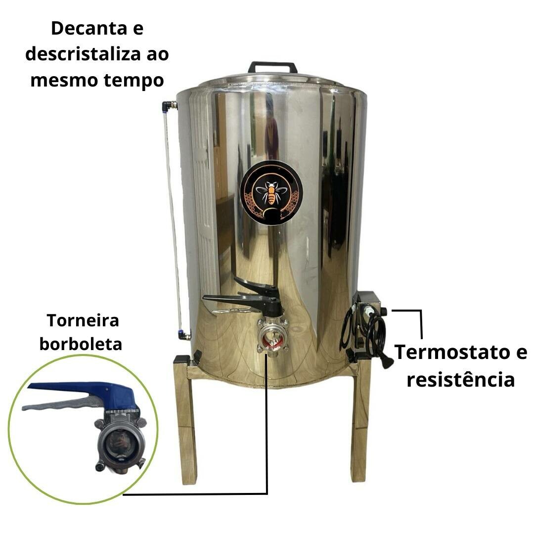 Decantador com  descristalizador 100 kg
