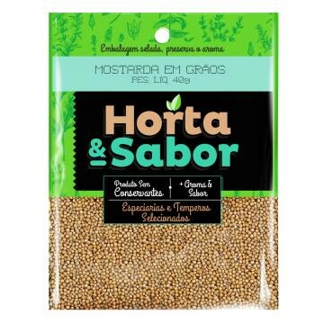 HORTA E SABOR MOSTARDA EM GRAO 40G