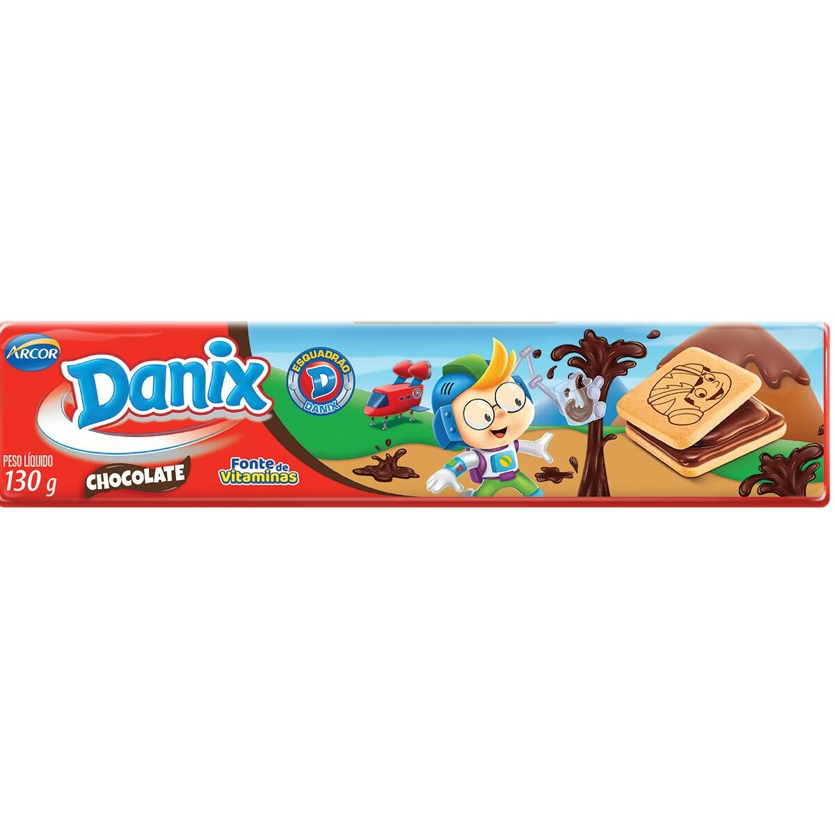 BISC. DANIX RECH. 130G CHOCOLATE