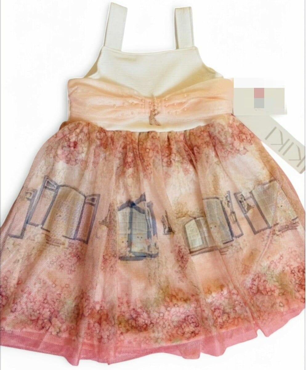 VESTID KIKI FLORAL REND CINT ROS TAM:4