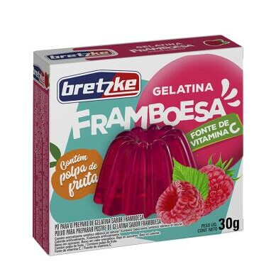 GELATINA 30G FRAMBOESA BRETZKE