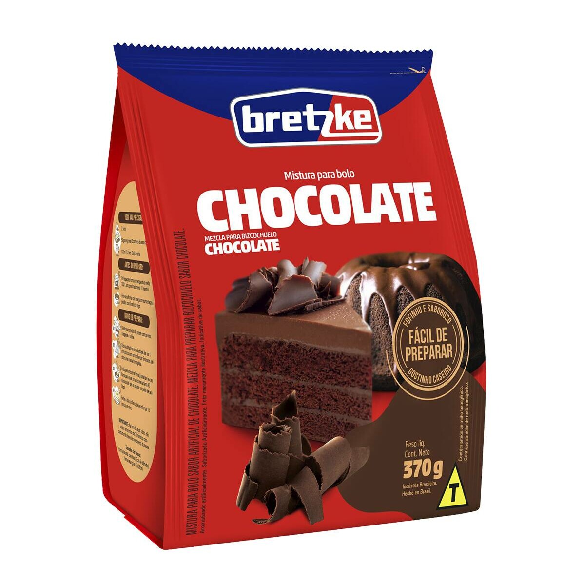MISTURA P/ BOLO CHOCOLATE 370G BRETZKE