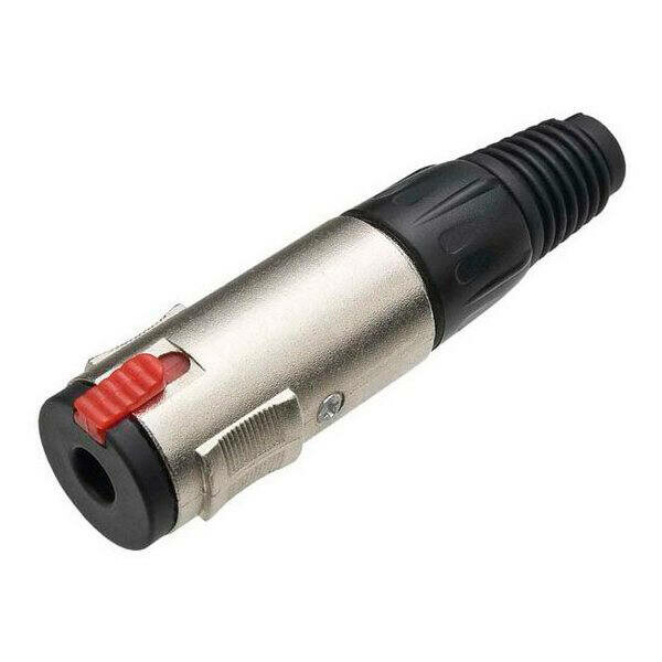 PLUG JACK J10 PROFISSIONAL. MONO. NIQUEL. P10 FEMEA FONE