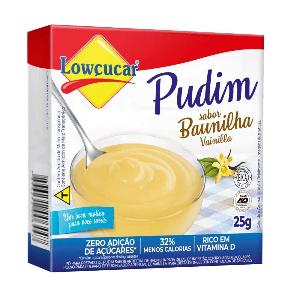 PUDIM ZERO 25G BAUNILHA LOWCUCAR
