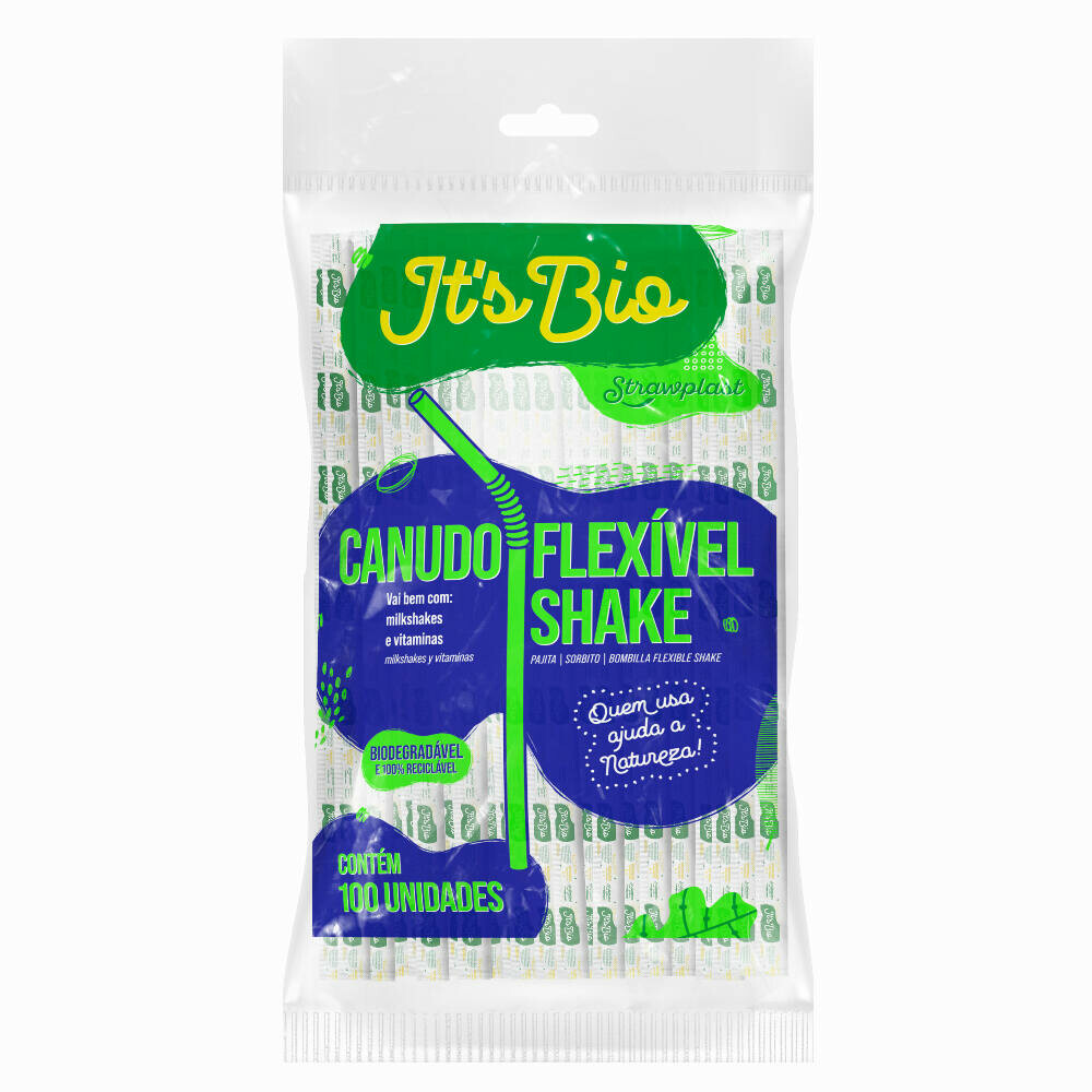 PCT. C/100 CANUDO FLEXIVEL SHAKE