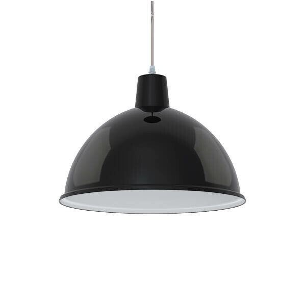 LUM PENDENTE TASCHIBRA DESIGN TD 821 PRETA-DER/02 PRETA-7897079045093