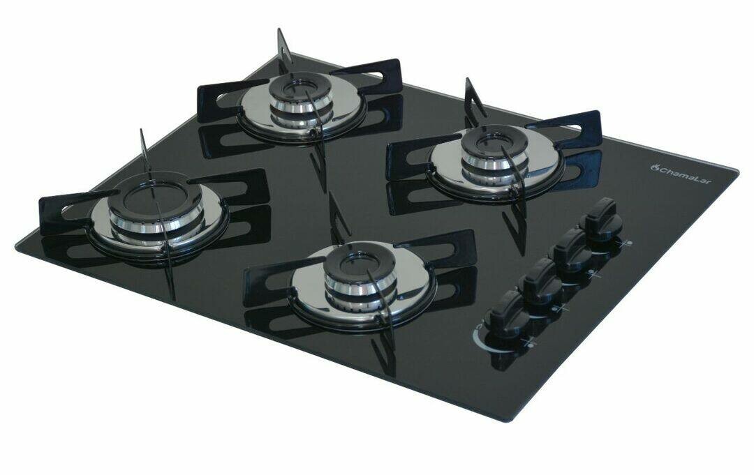 Anafe Premium 4 hornallas Negro