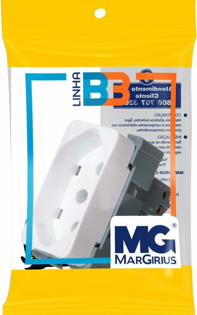 MODULO TOMADA 10A MARGIRIUS B3 19416
