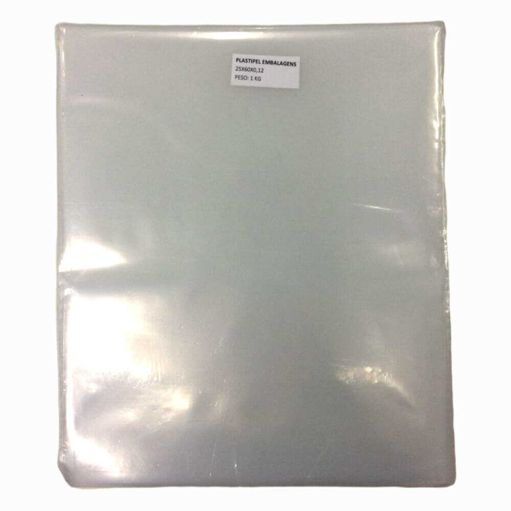 Saco Plástico Pe 25x60x0,12 C/1kg