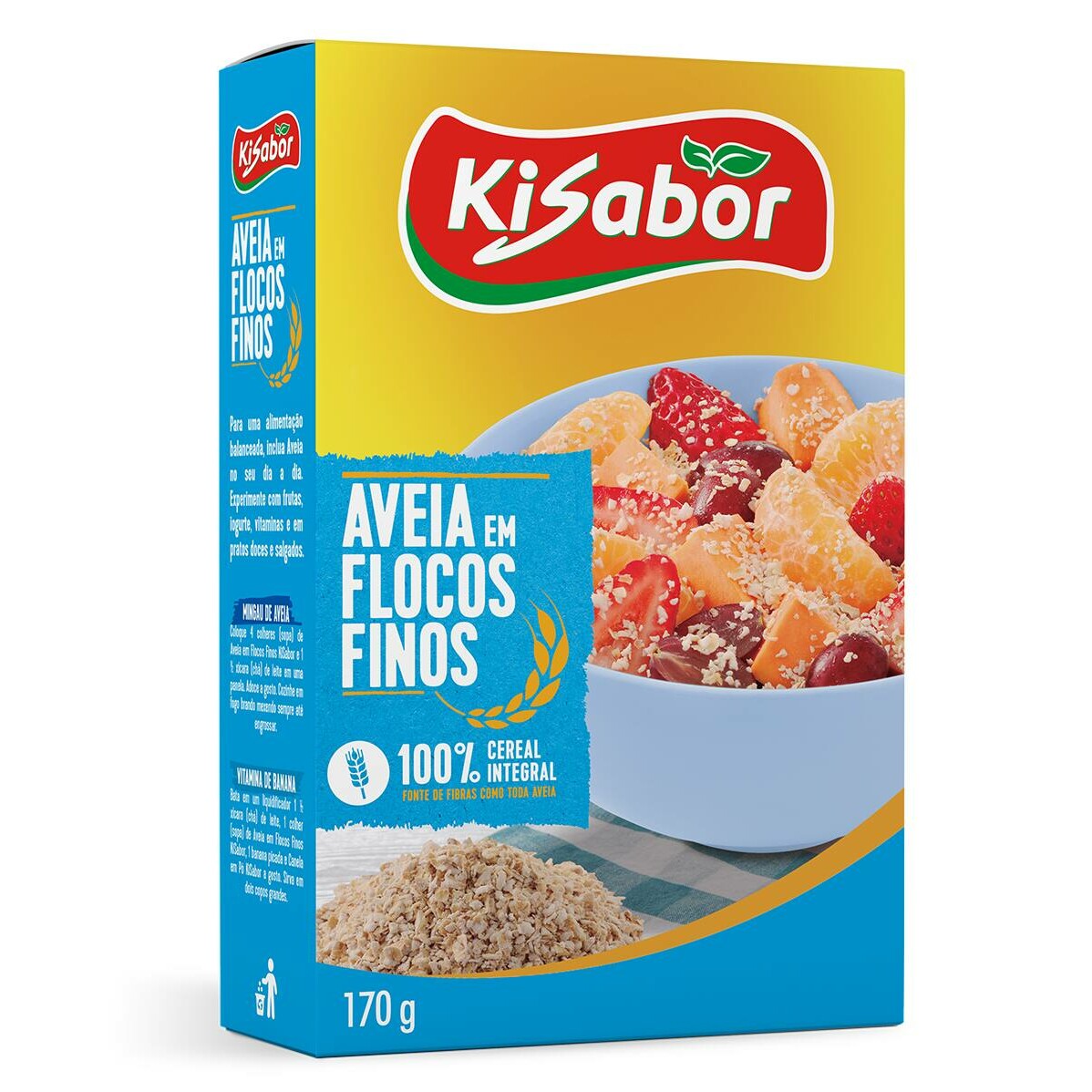 AVEIA EM FLOCOS FINOS 170G KISABOR