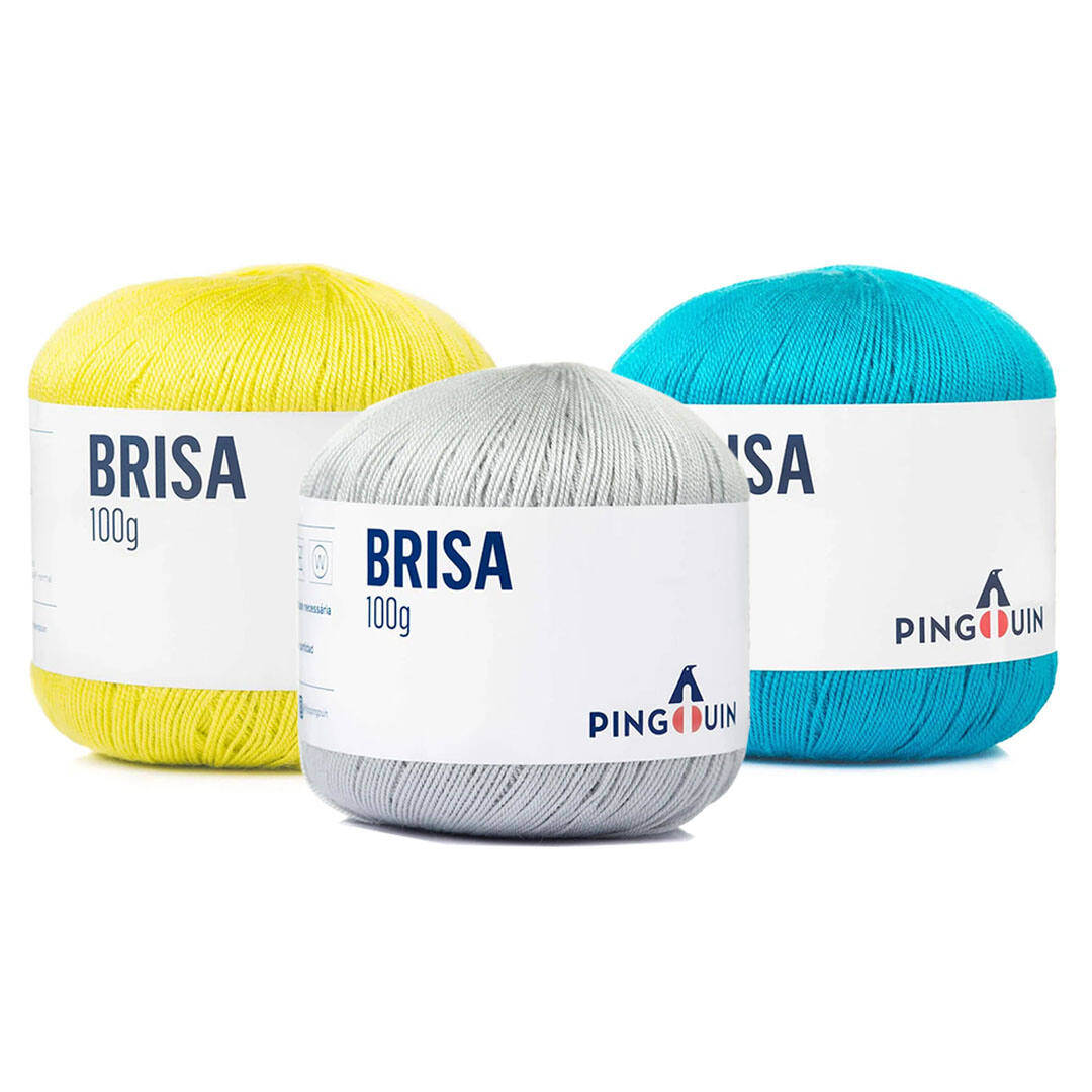 Fio Linha Brisa Pingouin 100g Para Crochê / Tricô / Macramê