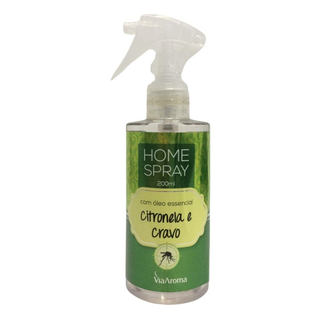 Home Spray Citronela e Cravo 200ml Via Aroma