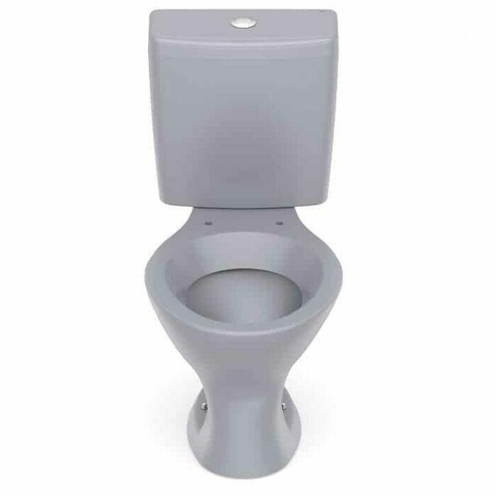 CONJUNTO BACIA C/ CAIXA P 6 LITROS PARATI CINZA CROMO LOGASA