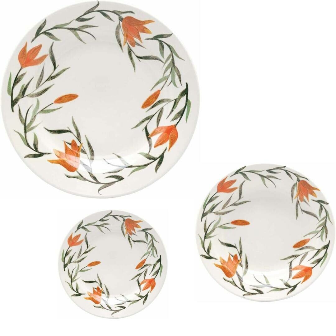 APARELHO DE JANTAR/LANCHE 12PCS LIRIOS OXFORD