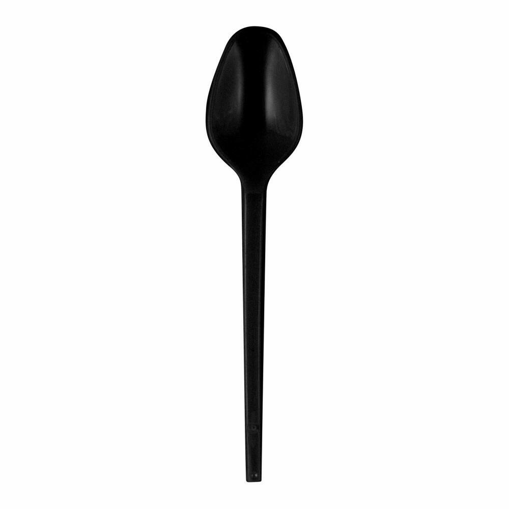 Mini Colher Preta Strawplast