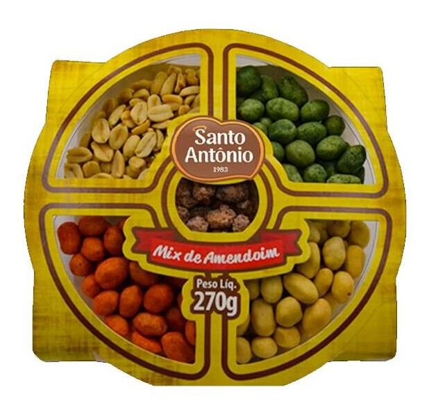 MIX DE AMENDOIM BANDEJA 270G SANTO ANTONIO
