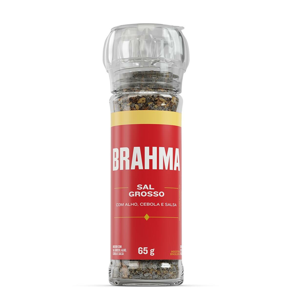 SAL GROSSO C/ MOEDOR ALHO, CEBOLA SALSA 65G BRAHMA