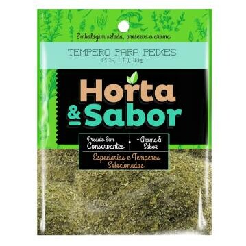 HORTA E SABOR TEMPERO P/ PEIXES 10G