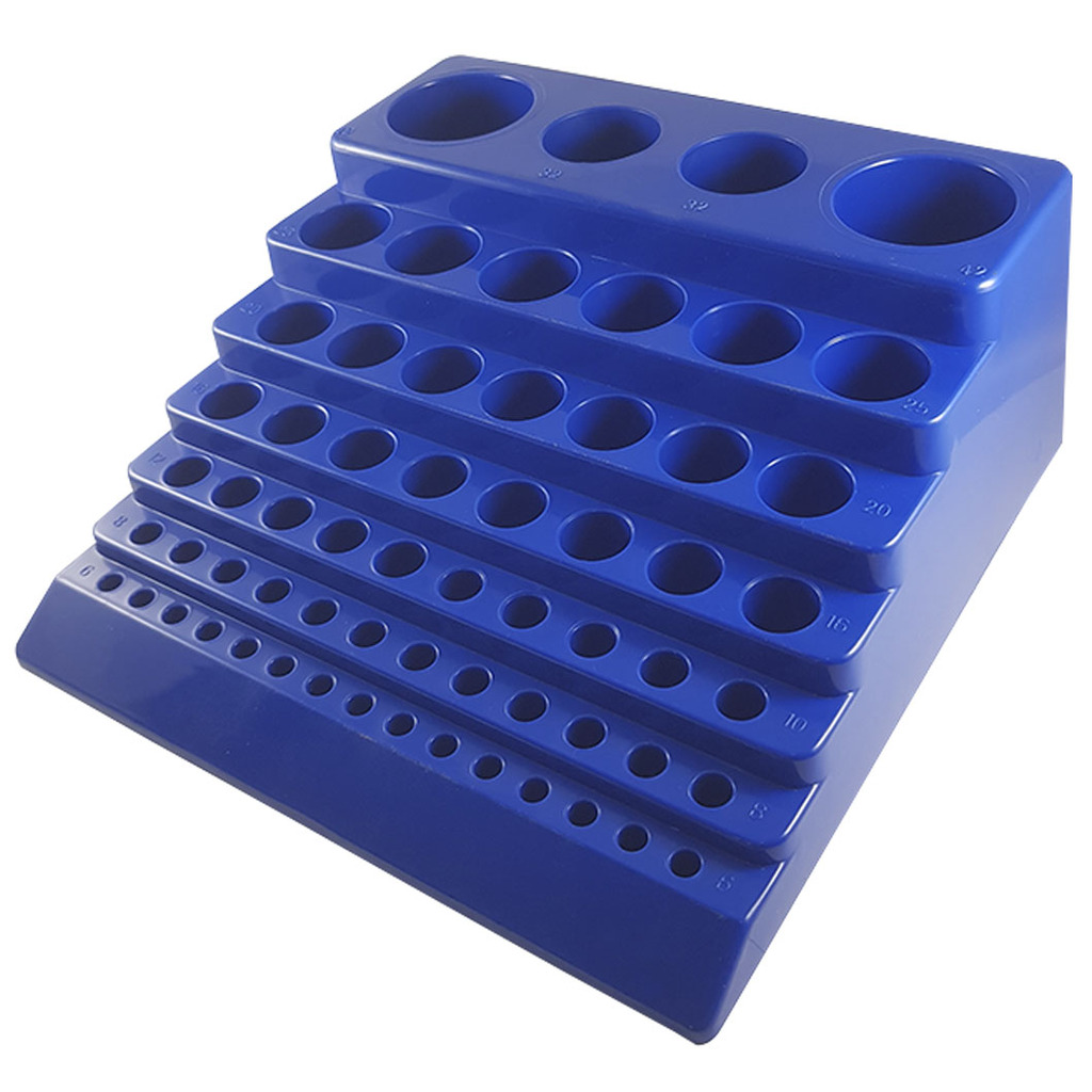 RACK PORTA FRESAS E BROCAS COM 62 ALOJAMENTOS CAPACIDADE DE 6 A 42MM ...