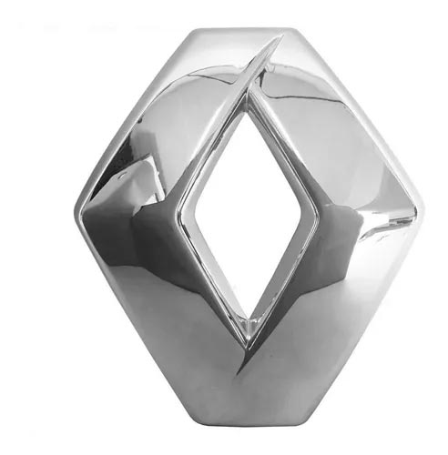 EMBLEMA RENAULT GRADE LOGAN/SANDERO 2015 A 2019 CROMADO