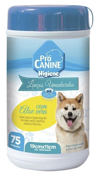 LENÇO UMEDECIDOS  MACHO PROCANINE